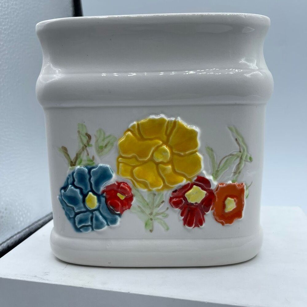 1972 VTG David Kamenstein ceramic napkin holder cottagecore boho.